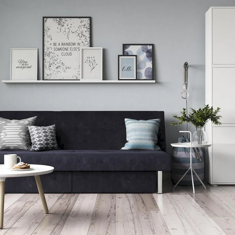 Storage Futon with Under-Seat Storage