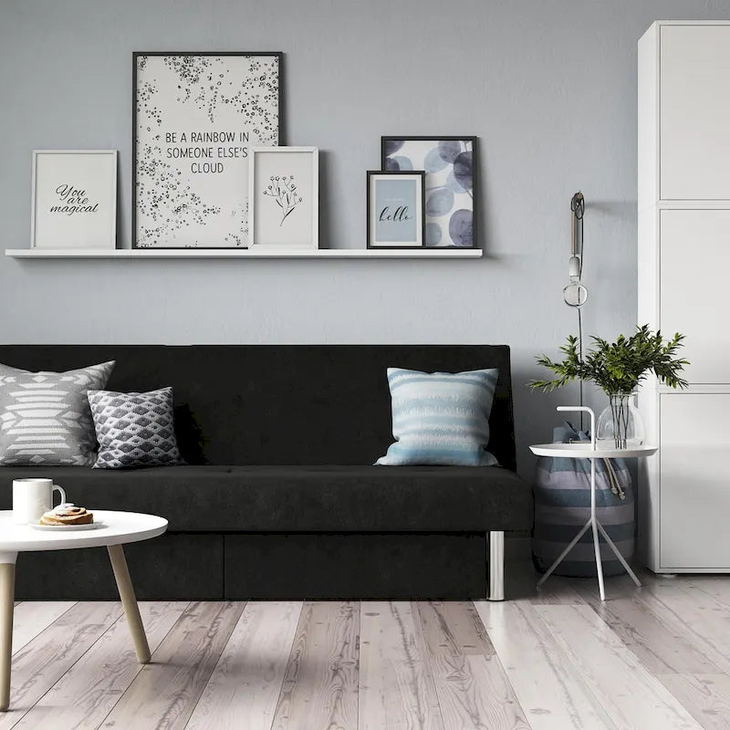 Storage Futon with Under-Seat Storage