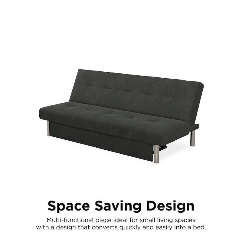 Storage Futon with Under-Seat Storage