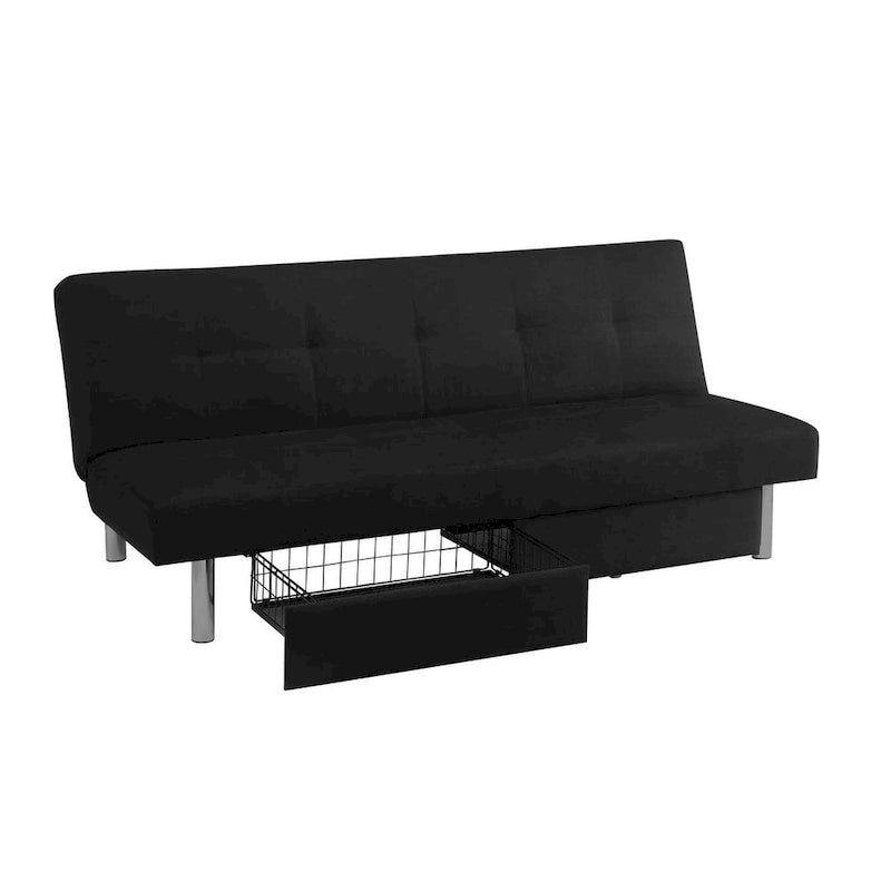 Storage Futon with Under-Seat Storage
