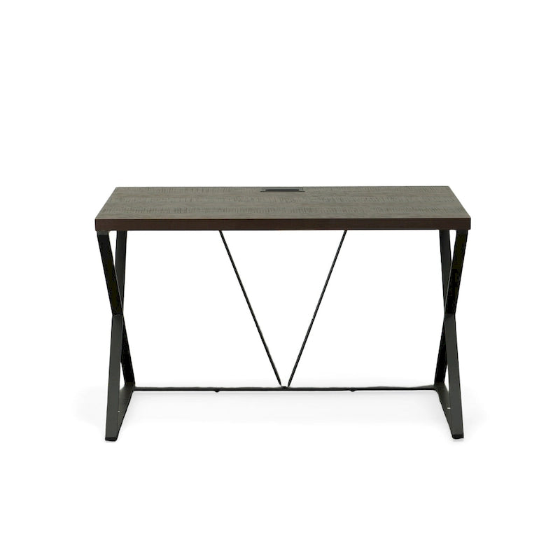 Industrial Computer Desk - Elm/Black
