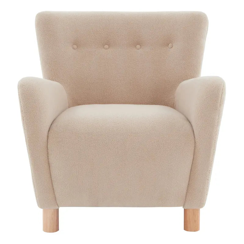 Faux Shearling Accent Chair - 31"W x 27"D x 33"H