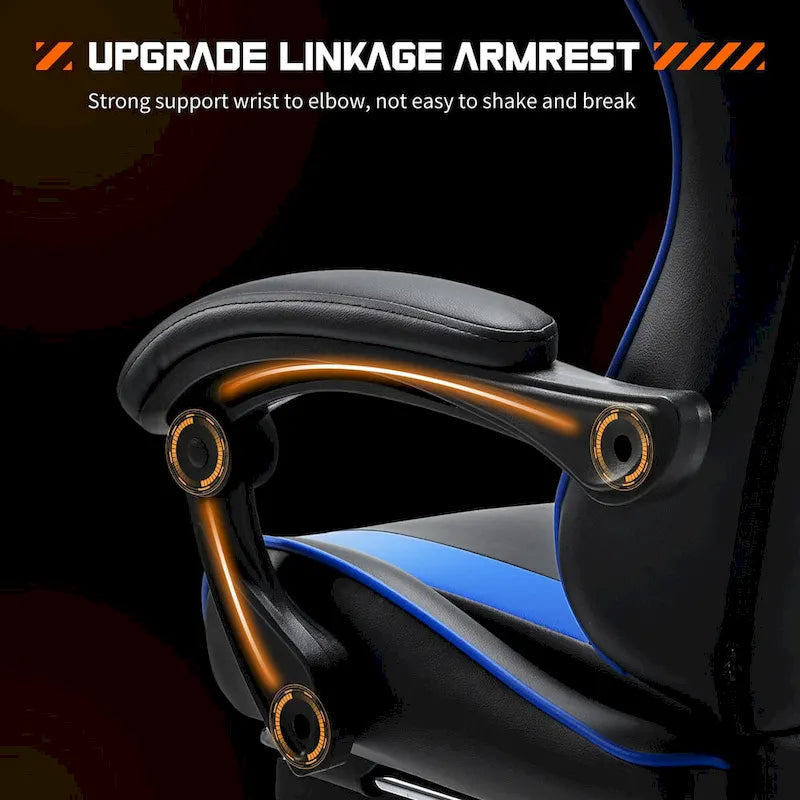 PU Leather Swivel Gaming Desk Chair