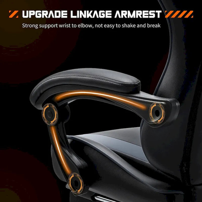 PU Leather Swivel Gaming Desk Chair